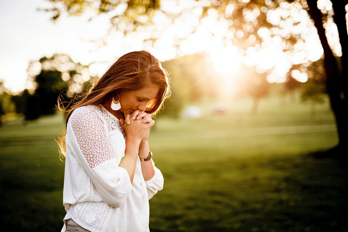 A Christian Woman Praying