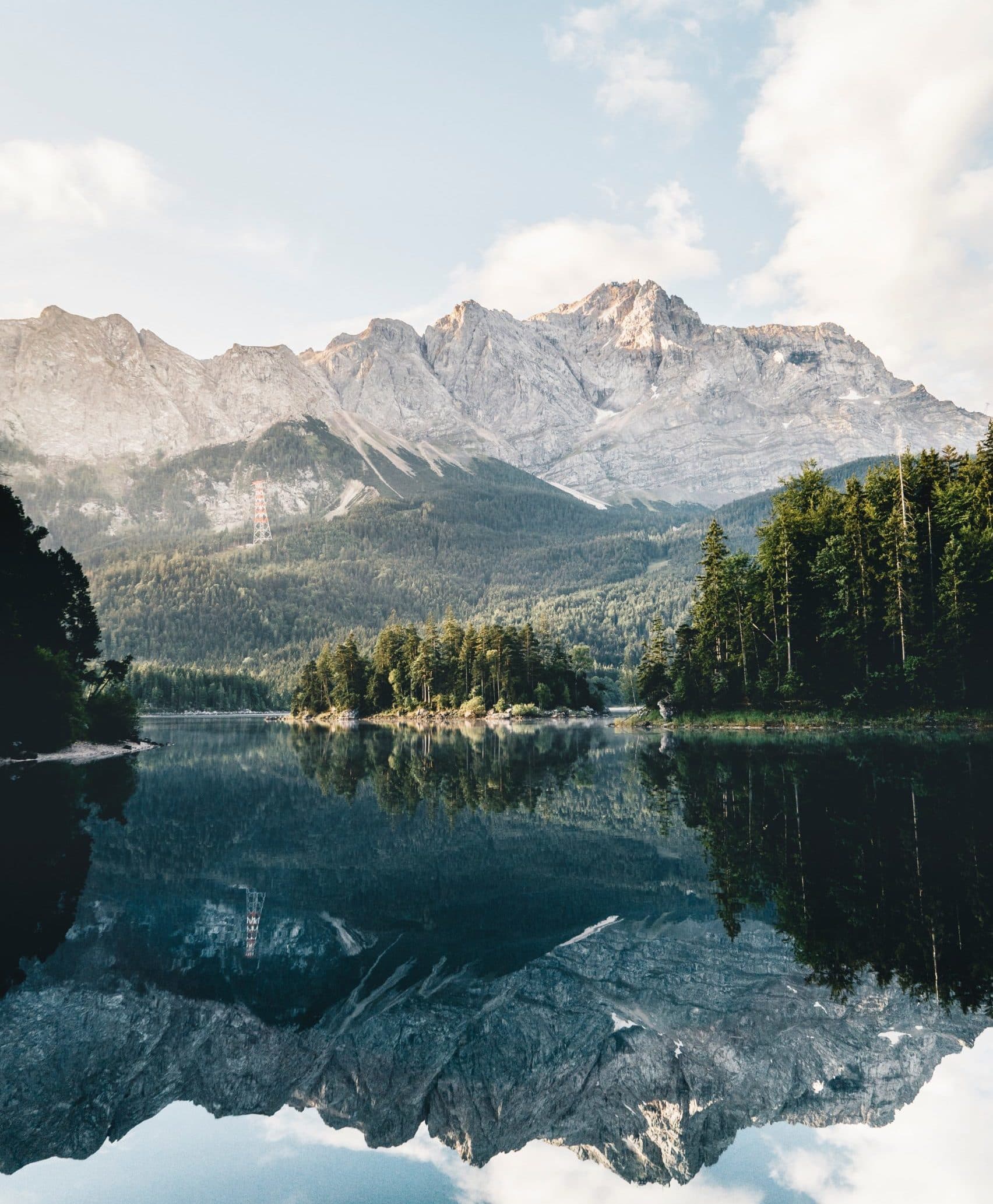 Mountains and a lake