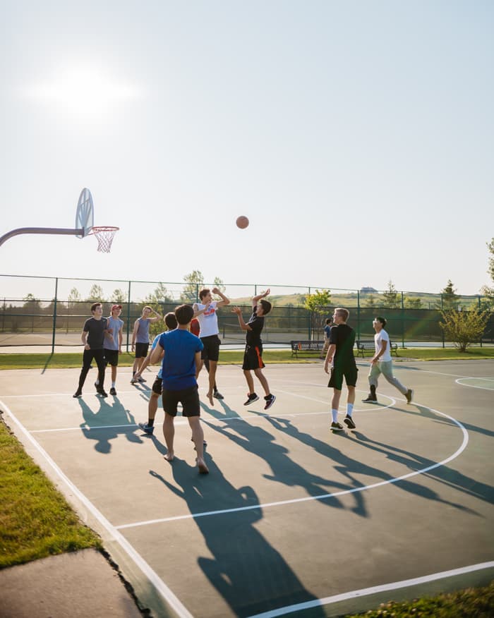teens playing sports, healthy, teenagers, group