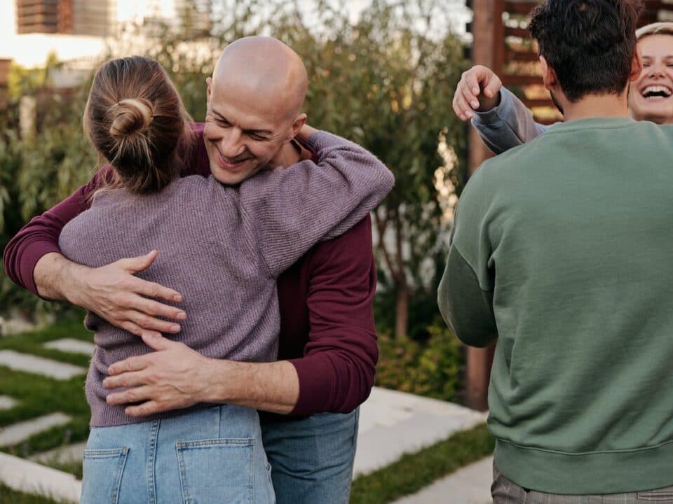 people hugging
