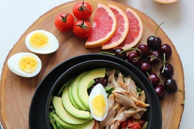 healthy plate of food